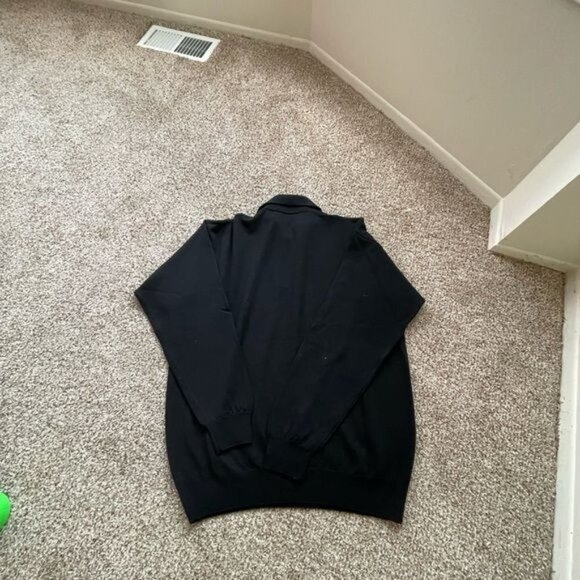 Vintage 80s Merino Wool Sweater Made In Italy By Todays Man Size L - Picture 5 of 8